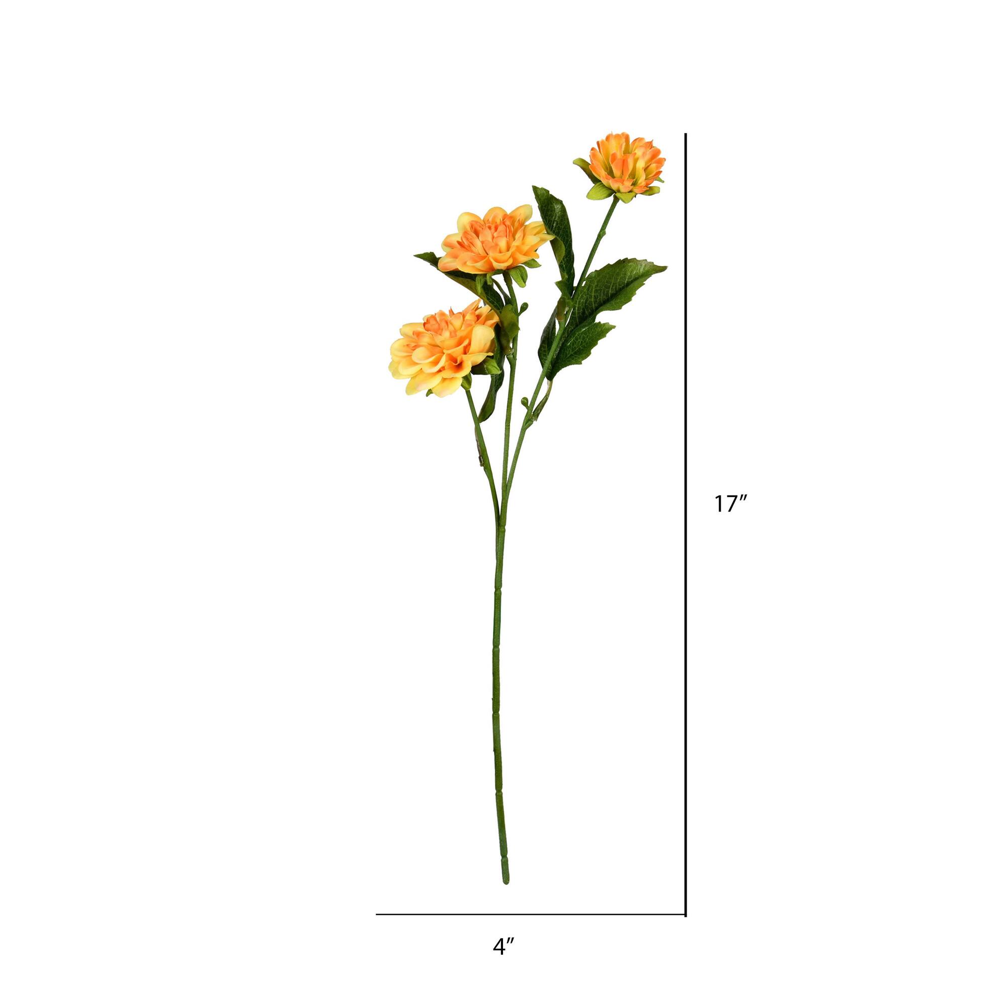 6 Pack: Yellow Dahlia Spray